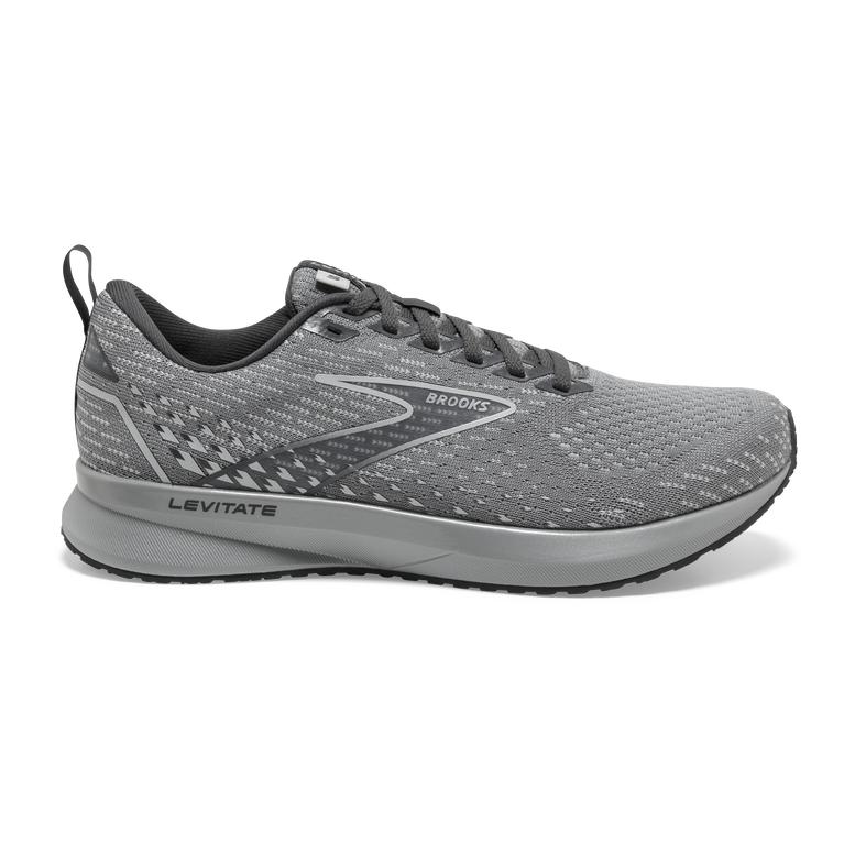 Brooks Levitate 5 Women's Road Running Shoes - Grey/Oyster/Blackened Pearl (58913-TEFJ)